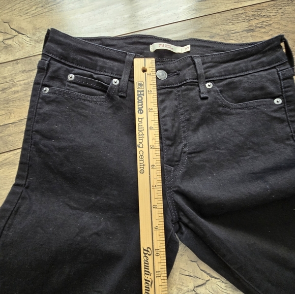 LEVI'S 711 skinny size 27 , length 30 Women's Black Jeans - Picture 4 of 11